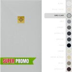 Soulbath receveur de douche - rsine - gel coat - texture lisse / pierre - antidrapant - couleur gris ...