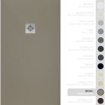 Soulbath receveur de douche - r�sine - gel coat - texture lisse / pierre - antid�rapant - couleur moka ...