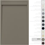 Soulbath receveur de douche - r�sine - gel coat - texture lisse / pierre - antid�rapant - couleur moka ...