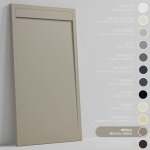 Soulbath receveur de douche - r�sine - gel coat - texture lisse / pierre - antid�rapant - couleur moka ...