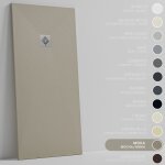 Soulbath receveur de douche - r�sine - gel coat - texture lisse / pierre - antid�rapant - couleur moka ...