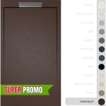 Soulbath - receveur de douche - rsine - gel coat - texture lisse / pierre - chocolat - antidrapant ...