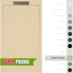 Soulbath - receveur de douche - r�sine - gel coat - texture lisse / pierre - cr�me intense - antid�rapant ...