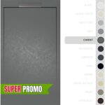 Soulbath - receveur de douche - r�sine - gel coat - texture lisse / pierre - gris ciment - antid�rapant ...