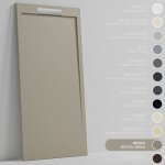 Soulbath - receveur de douche - r�sine - gel coat - texture lisse / pierre - moka - antid�rapant - 140x80 ...