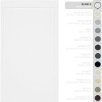 Soulbath - receveur de douche ultra - plat antid�rapant ? r�sine gel coat - texture lisse / pierre ? ...