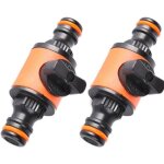 Soupape 2pcs avec connecteur rapide jardin d'agriculture arrosage en plastique prolong tuyau de tuyau ... Soupape 2pcs avec connecteur rapide jardin d'agriculture arrosage en plastique prolong tuyau de tuyau ...
