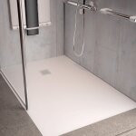 Sourcia - receveur aqualite ultraslim - bonde frontale - 140x90 blanc