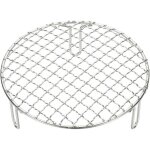 Sourcing map grille de cuisson ronde de 17, 8 cm, grille de mise en conserve en acier inoxydable avec ...