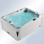 Boreal sauna - spa 2 - 3 places archipel g23 vip tablier blanc - spa thrapeutique balboa 210x158