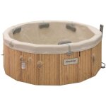 Spa semi rigide 5 � 7 places argile et effet bois - hesp�ride