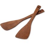 Spatule en bois pour ustensiles de cuisine antiadhsifs, ensemble d'ustensiles de cuisine en bois, spatule ...