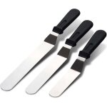 Spatules coud�es � patisserie - spatule coudee p�tisserie 3pcs inclin�e gla�age cuill�re � palette pelle ...