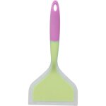 Spatule de cuisson transparente bicolore en silicone, spatule � frire � large bouche, cr�pes, pelle frite ...