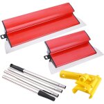 Spatule enduit lissage set, lame � lisser en acier inoxydable b�ton lisseuse enduit couteau � enduire, ...