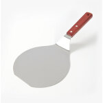 Spatule � pizza en acier inoxydable, �plucheur de g�teau, manche en bois, support de plaque, outil de ...