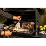 Spatule plancha - forged - churrasco - acier inoxydable s - 34, 5 x 16, 5 x 4, 55 cm