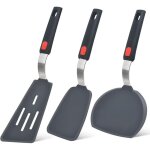 Cette spatule en silicone r�sistante � la chaleur est con�ue pour les po�les antiadh�sives, est sans ...