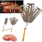 Spatule viande robust barbecue camping cuisine lave vaisselle safe manipulation grillade ext�rieur
