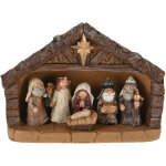 Crèche de noël 18 cm avec personnages - 7 parties - crèche complète Crèche de noël 18 cm avec personnages - 7 parties - crèche complète