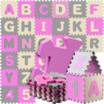 Spielwerk - tapis de jeu puzzle apprentissage lettres et chiffres enfants tapis de jeu mousse 86 pices ...