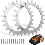 Spikes en acier inoxydable pour worx mod�le l, crampons en acier inoxydable pour worx landroid l - taille ...