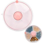 Sinbinta - spinner � collation avec dragonne, bol � collation avec couvercle et compartiments, assiette ...