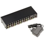 Splitter audio stereo + video composite - 8 ports amplifie un signal st�r�o et / ou video et le duplique ...