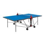 Sponeta - table tennis de table - table ping pong compacte - usage extérieur - bleu et noir Sponeta - table tennis de table - table ping pong compacte - usage extérieur - bleu et noir