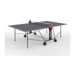 Sponeta - table tennis de table - table ping pong compacte - usage int�rieur - gris et noir