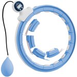 Hula hoop fitness réglable dia. 76 - 113 cm - picots massage intégrés, segments amovibles - blanc bleu ... Hula hoop fitness réglable dia. 76 - 113 cm - picots massage intégrés, segments amovibles - blanc bleu ...