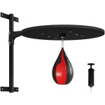 Punching ball poire de vitesse boxe avec support plateau tournant + pompe mdf acier revtement synthtique ...