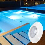 Spot de piscine submersible � led - 12v ac - 24w - ip68 - �295mm - blanc froid