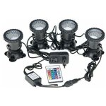 Spots sous - marins tanches multicolores rvb pour aquarium avec tlcommande pour bassin de jardin, ...