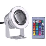 Spot sous - marin led 10w 12v rgb - alomejor - �tanche - argent� blanc