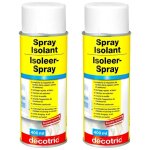 Spray isolant decotric neutralise taches d'humidit et nicotine blanc - pack x2 conditionnement: 400 ...