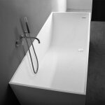 Square 180 - baignoire ilot en solid surface 180 x 76 x 58(h) cm
