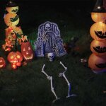 Squelette d'halloween blanc 20 x 10 x 9, 5 cm plastique vidaxl