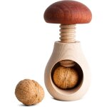 Sstrwgood casse - noix bois h�tre forme champignon 10x6 cm, m�canisme � vis, broyeur manuel cuisine durable ...