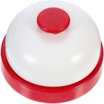 Sstrwgood cloche � main rouge pour service sonnette de table pratique pour r�ception h�tel cuisine et ...