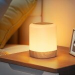 Sstrwgood lampe chevet tactile rechargeable ? chaud + 256 couleurs rvb, minuteur, sans fil, salon / chambre ...