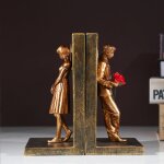 Sstrwgood mat�riel r�sine serre - livres banksy couple dor� pour une d�coration cr�ative et distinctive ...