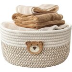 Sstrwgood panier tress� en coton, 25x18 cm, pour table � langer, salle de bain, cuisine ou organisation ...