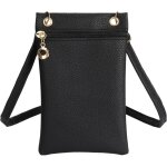 Sstrwgood pochette telephone portable pour femmes, petit noir sacoche t�l�phone portable souple en cuir ...