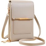 Sstrwgood sacoche en cuir antivol - petit sac � bandouli�re l�ger en similicuir pour t�l�phone portable, ...