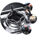 Sstrwgood support pour cuisini�re � gaz support pour pot � lait pour cuiseur vapeur pour ustensiles de ...