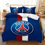 Paris st german psg football housse de couette, football parure de couette microfibre housse de couette ...