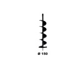 St pierre du champ - mèche Ø150mmx80cm pour tarière thermique St pierre du champ - mèche Ø150mmx80cm pour tarière thermique