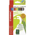 Stabilo - crayons de couleur  greencolors greengraph  12 + 2 tui promotionnel