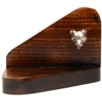 Staffordshire bull terrier, staffik, staffi - bougeoir en bois avec chien, photophore, mmorial pour ...